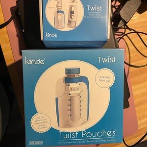 Kiinde twisted pouch breastmilk storage (40pcs) and starting pack
